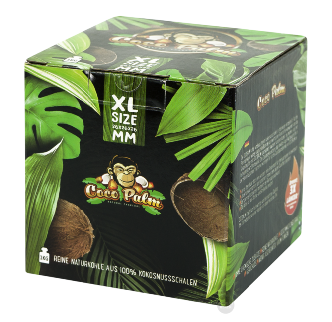 Кокосовый уголь COCOPALM 1KG (26mm)