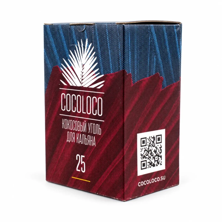 Кокосовый уголь COCOLOCO 1KG (25mm)